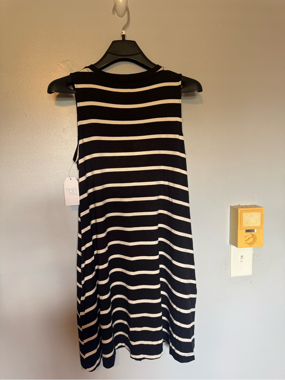 Selling Time and Tru Black and White Dress Striped Sleeveless Summer time Dress